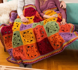 Fall Crochet Throw