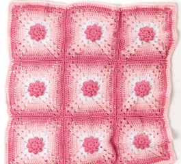 Fancy Flowers Baby Blanket