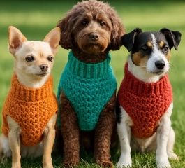 Crochet Dog Sweater