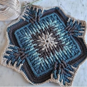 Textured Crochet Elements Square