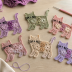 Crochet Flower Cat Appliqué Pattern