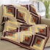 Autumn Log Cabin Throw Crochet
