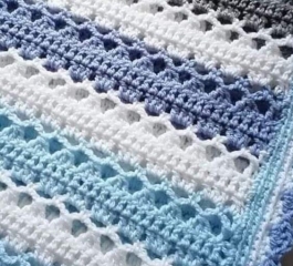 Crochet Baby Blanket with Arches