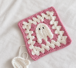 Crochet Ghost Granny Square