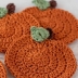 Crochet Pumpkin Coaster