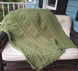 Basketweave Diamond Throw Crochet