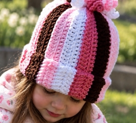 Whimsical Christmas Fringe Crochet Hat