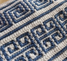 Greek Key Mosaic Crochet