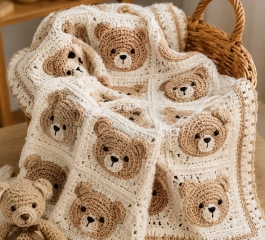 Teddy Bear Granny Square
