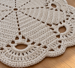 Giant Doily Crochet Rug