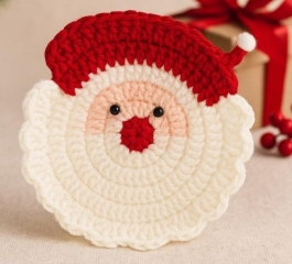Santa Coaster Crochet