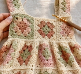 Granny Square Dress