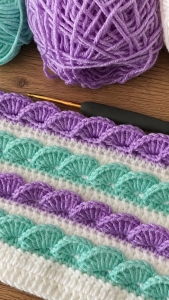 3D Seashell Crochet Stitch