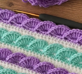3D Seashell Crochet Stitch