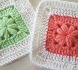Puff Stitch Granny Square