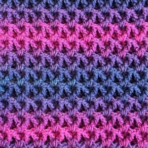 3D V-Stitch Autumn Crochet Blanket