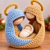 Crochet Holy Family Nativity Scene