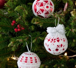 Lace Crochet Christmas Tree Décor
